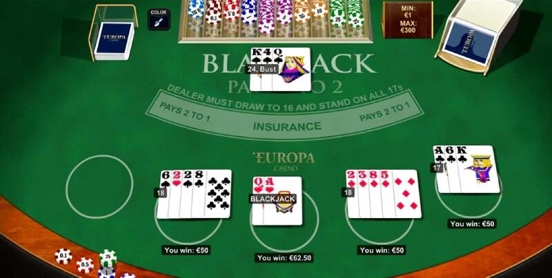 Khám Phá Cách Chơi Blackjack Jun88: Hướng Dẫn và Chiến Lược Chiến Thắng 1 Các tính năng đặc biệt khi chơi Blackjack tại Jun88